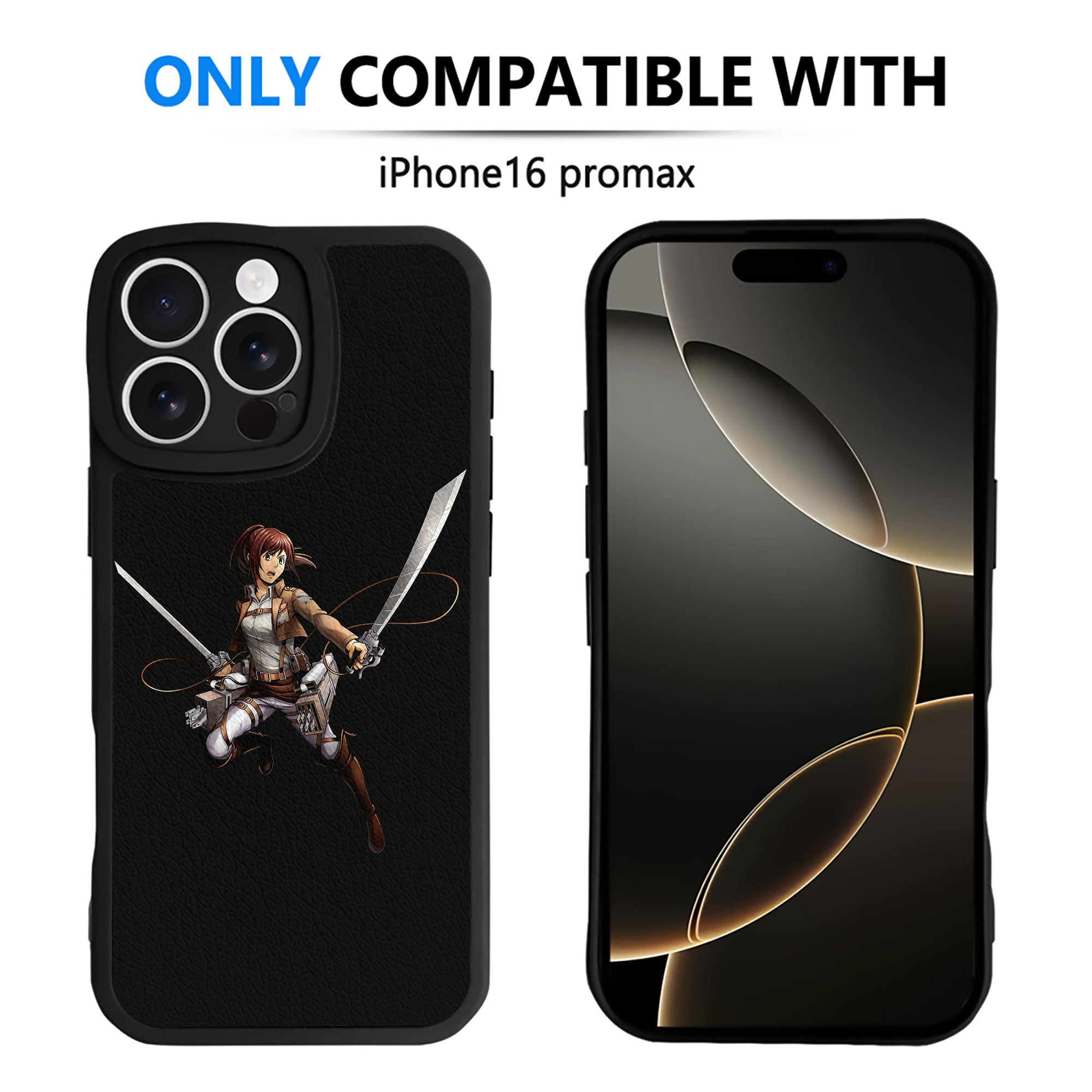 （画像用） 進撃の巨人 サシャ·ブラウス Attack on Titan Sasha Blaus 【iPhone 16シリーズ対応】シリコンスマホケース（レザー調） 材質：シリコン